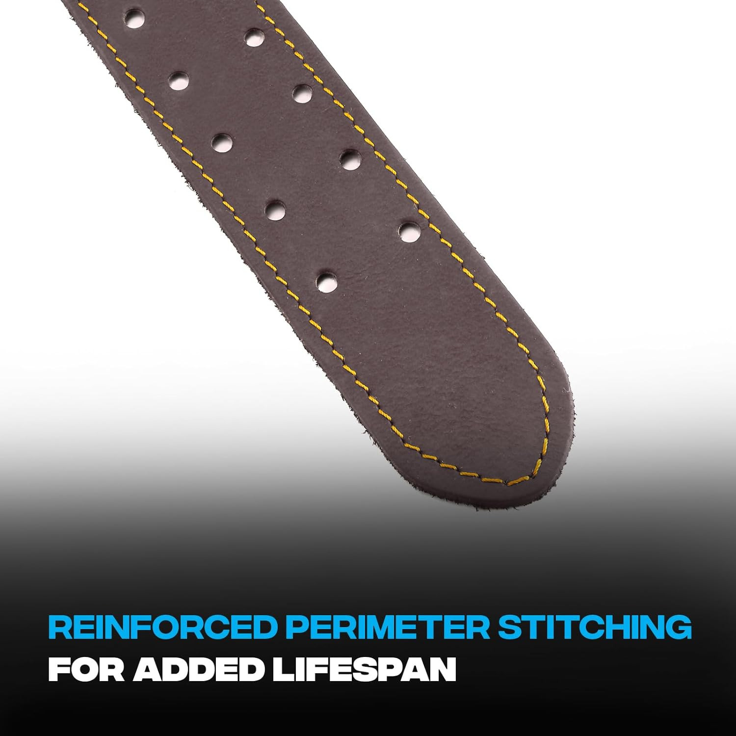Pro Small/Medium 3″ Wide Full Grain Leather Tool Belt with Double Stitched Const