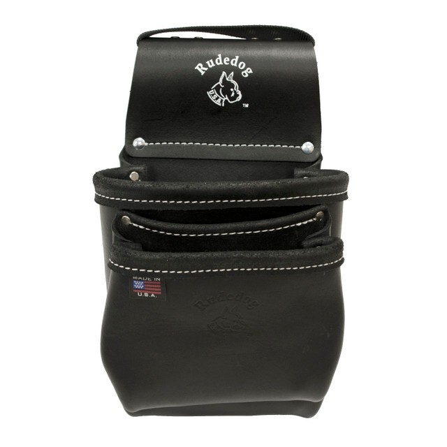 Professional Leather 2 Pocket Utility Tool Bag – Rudedog U.S.A. #1042