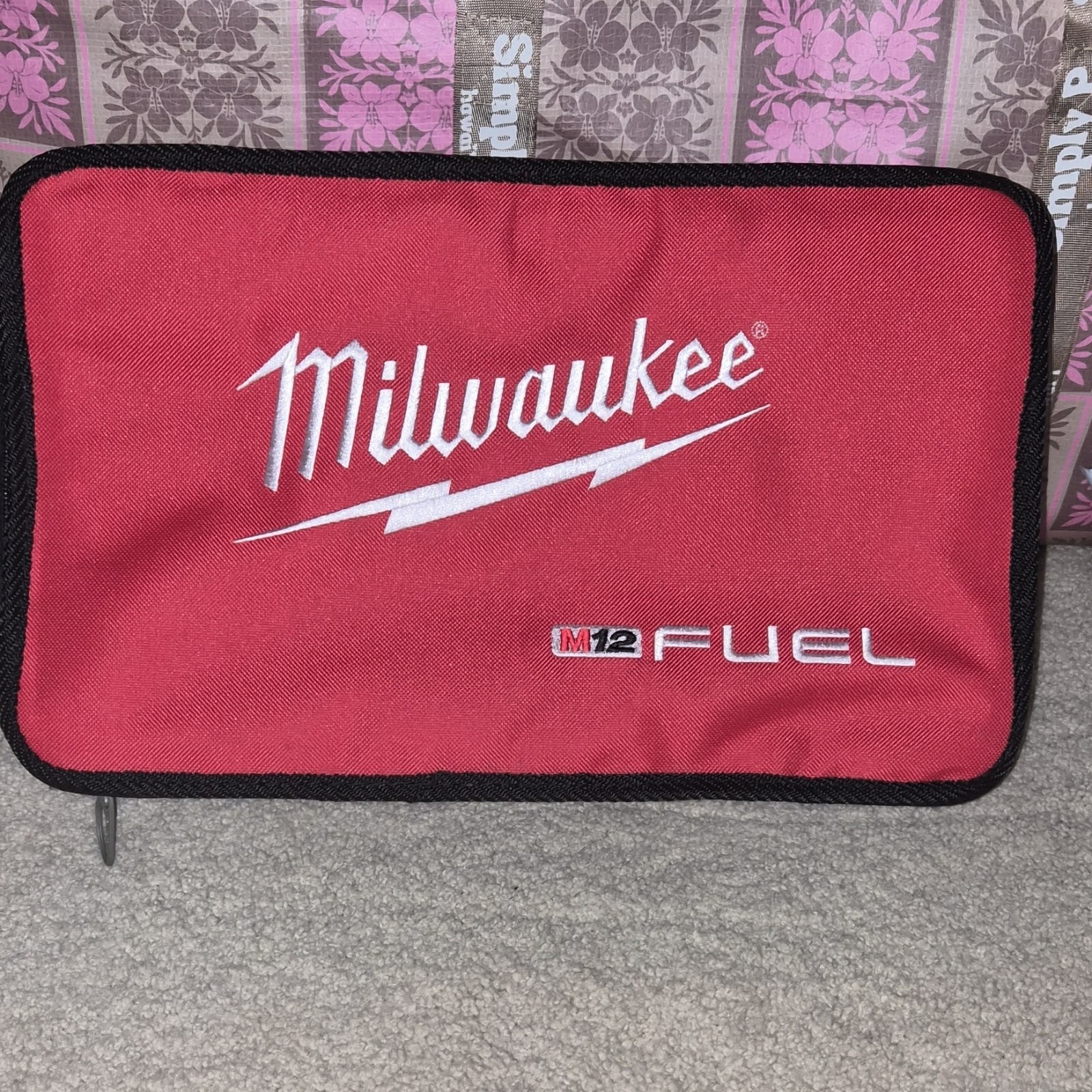 Milwaukee M12 FUEL Tool Bag Red Black Fabric impact gun case