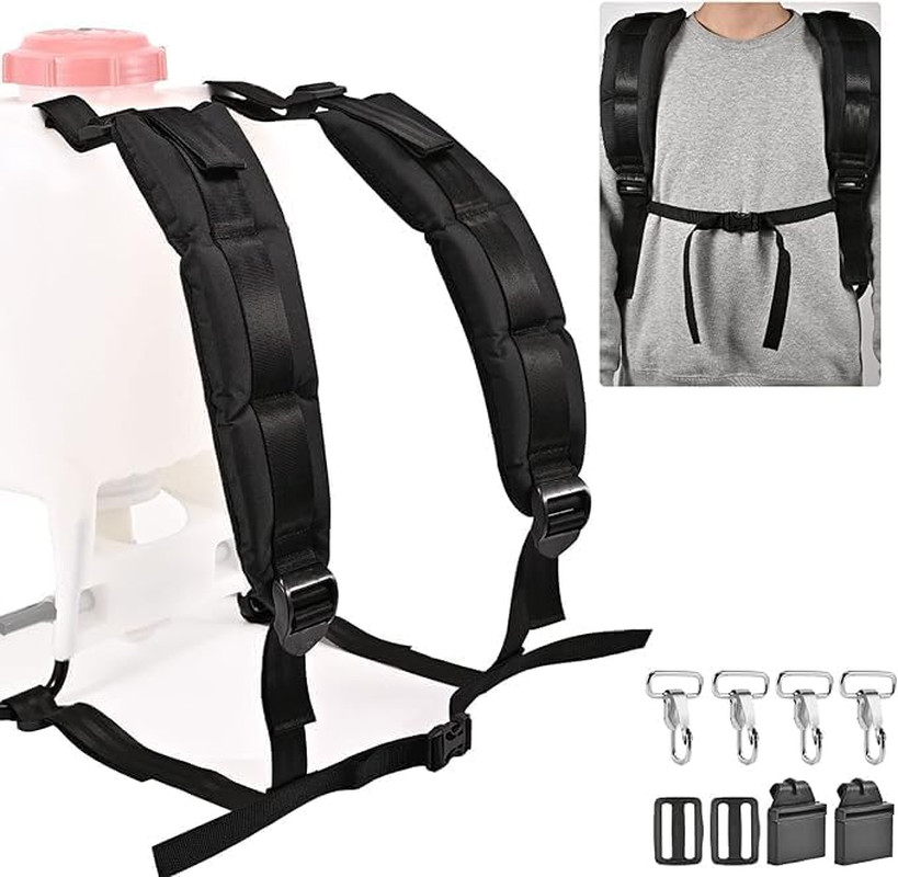Backpack Sprayer Replacement Shoulder Straps with Accessories and Instructions