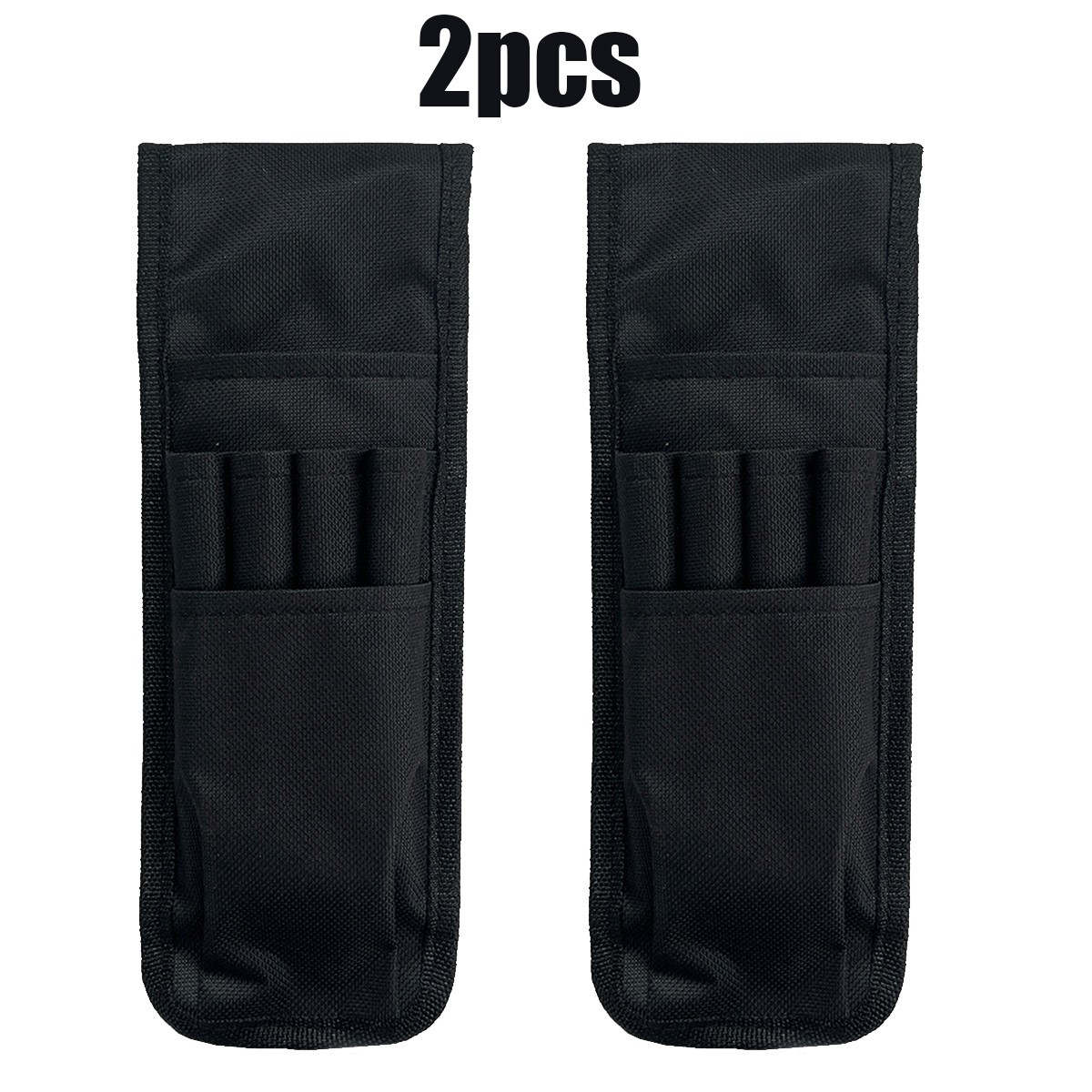 2x Belt Tool Pouch Small Nylon Organizer Multi-Pocket Lightweight Pen Holder Bag