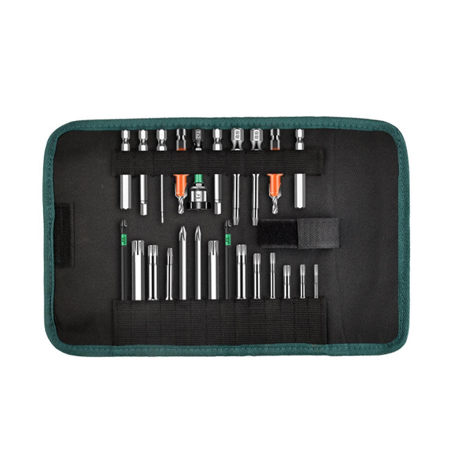 Handheld Roll Up Pouch Tool Kit Organizer Oxford Cloth Tool Bag with Multiple