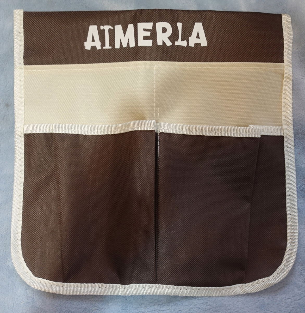 Aimerla Tan Brown Beige 12″ x 6″ x 9.5″ Garden Tool Hand Bag & 12″ x 12″ Pouch