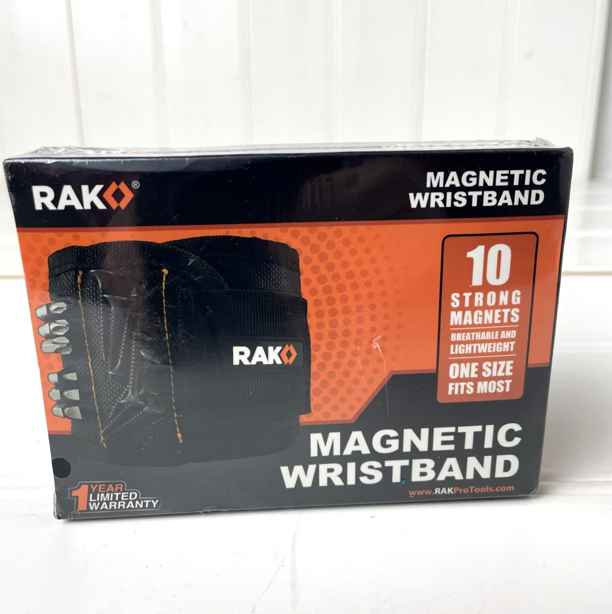 RAK Magnetic Wristband 10 Strong Magnets Black