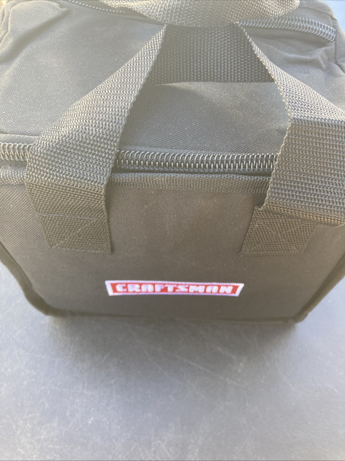 Craftsman Nylon Tool Bag 9x7x8in Heavy Duty Wear-Resistant Double Zipper