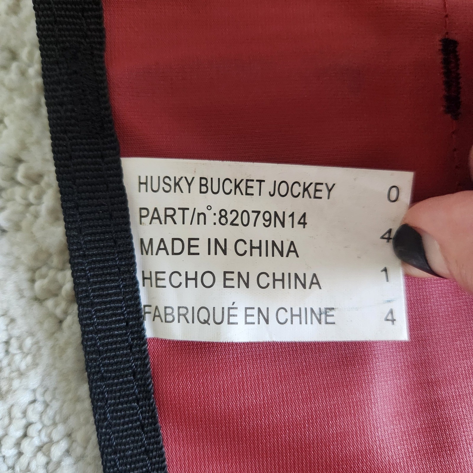 Husky Bucket Jockey Tool Organizer 30 Pocket 5 Gallon Red Black