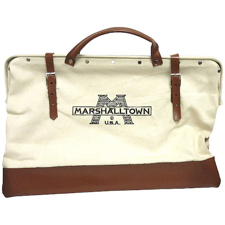 Marshalltown 831L Tool Bag, Brown, White, Canvas, 1 Pockets