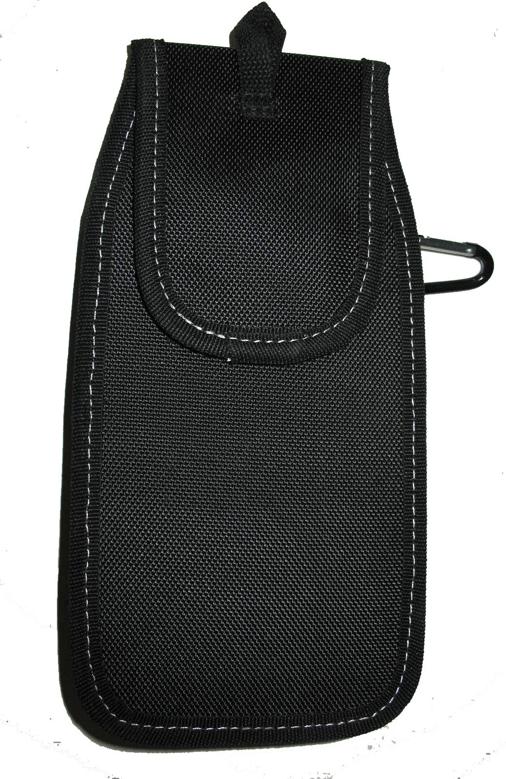 BAUER TOOL BELT 5 POCKET/POUCH & 2 LOOPS #58522 BLACK RED POLYESTER w/CARABINER