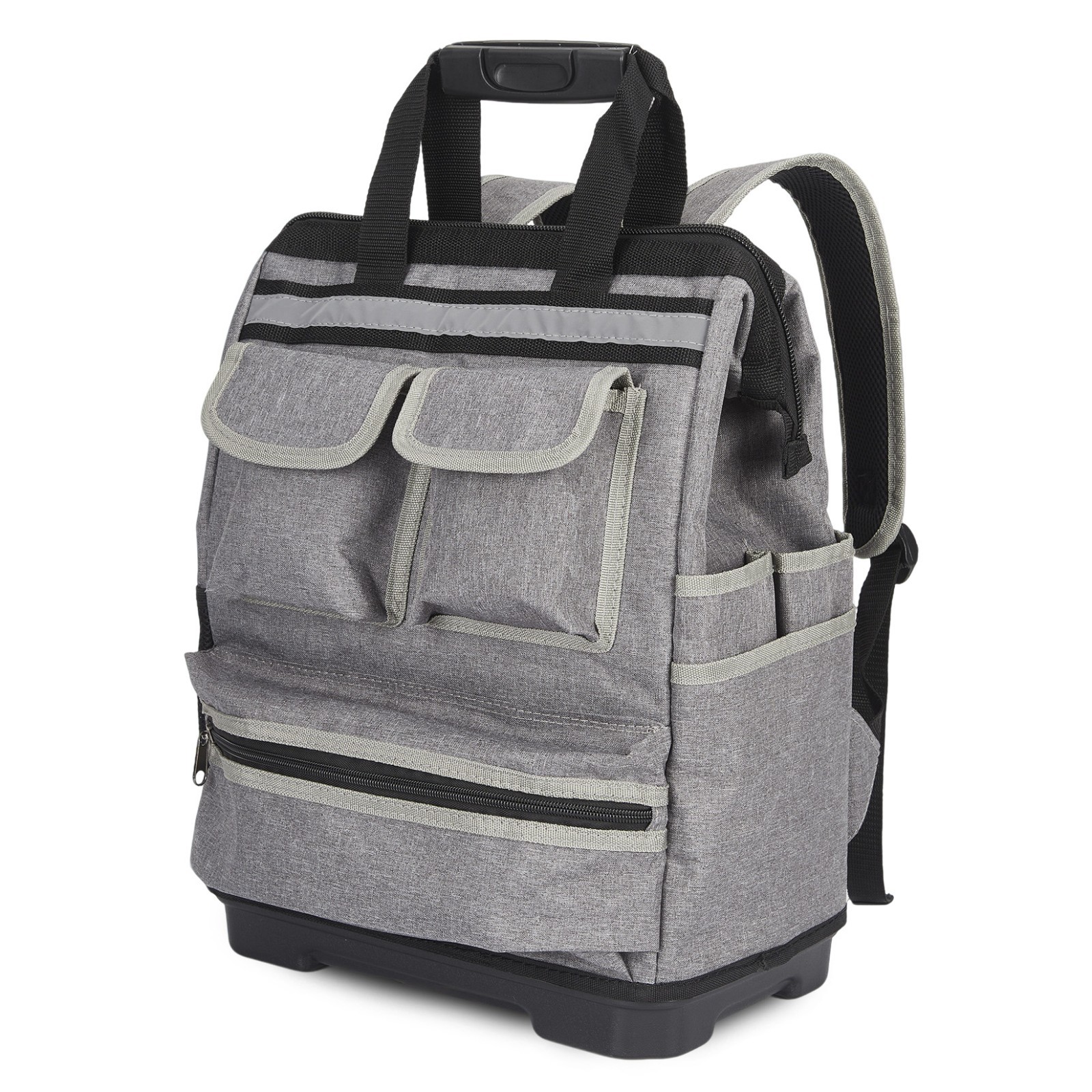 Tool Storage Bag Organizer Tool Backpack with 12 Pockets 1680D Oxford Fabric