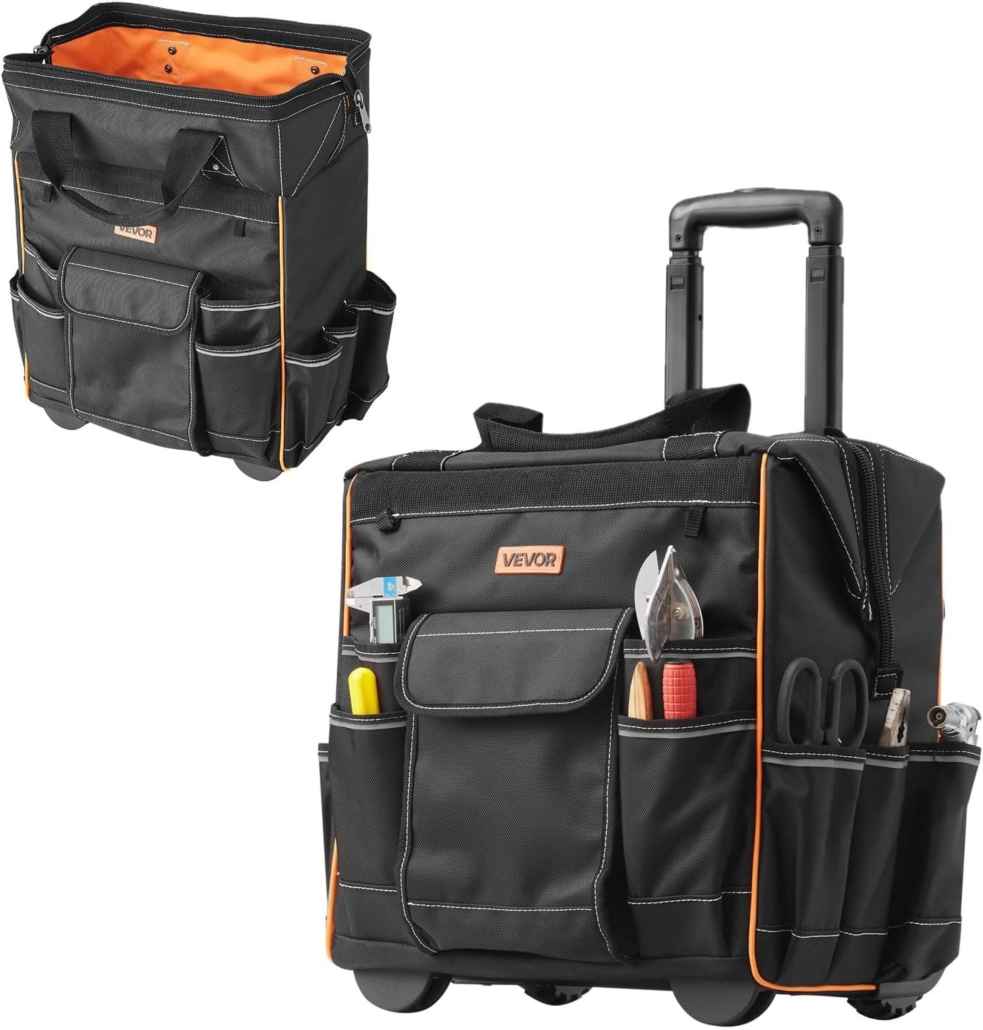 Water Resistant 15 Inch Roller Tool Bag with Durable Oxford Fabric for Tough Use