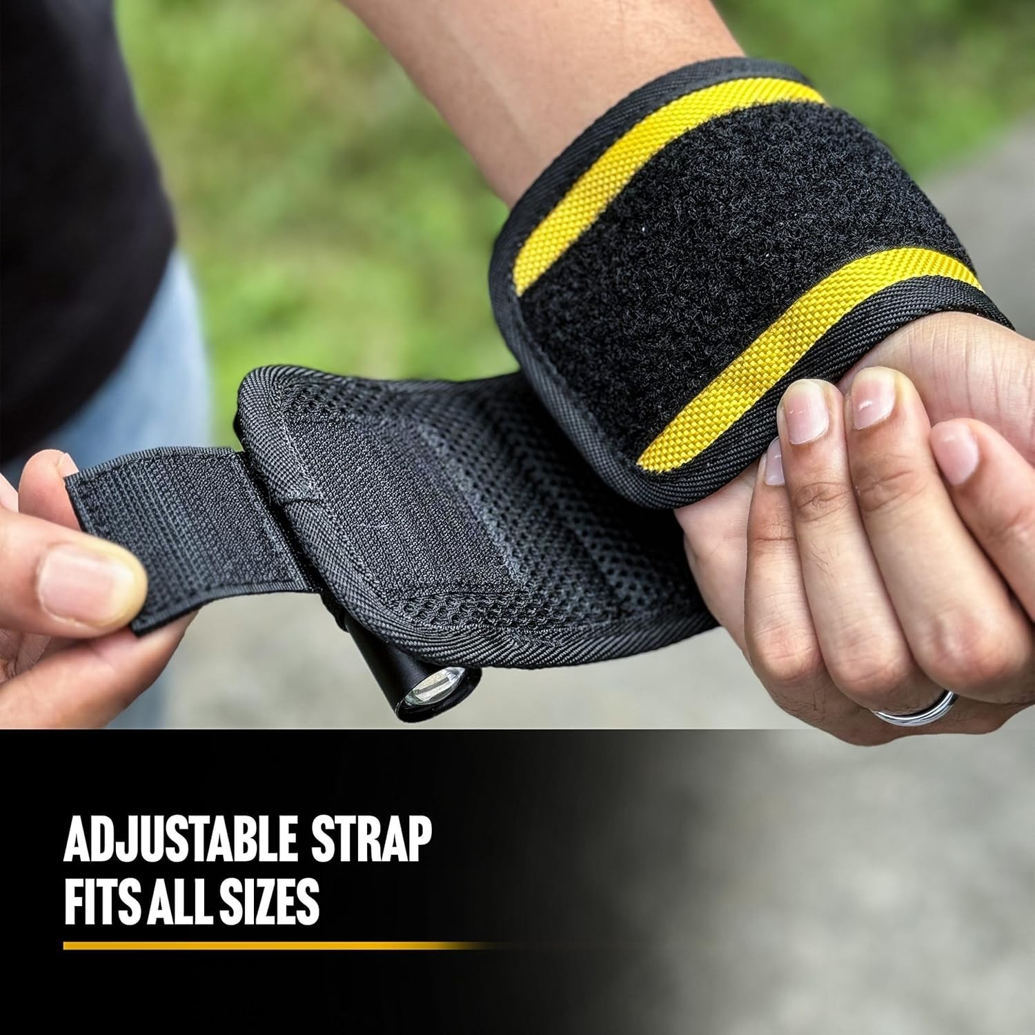 Magnetic Wristband with Hands-Free Work Light 3-Mode for Holding Screws Nails…