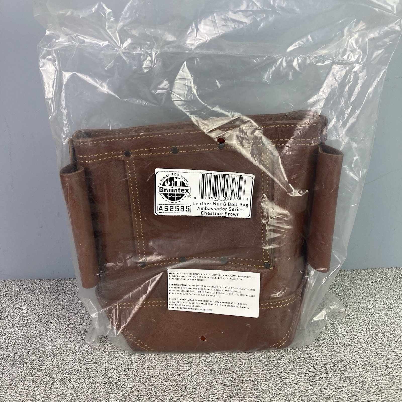 Graintex AS2585 Nut & Bolt Bag Ambassador Series Top Grain Leather