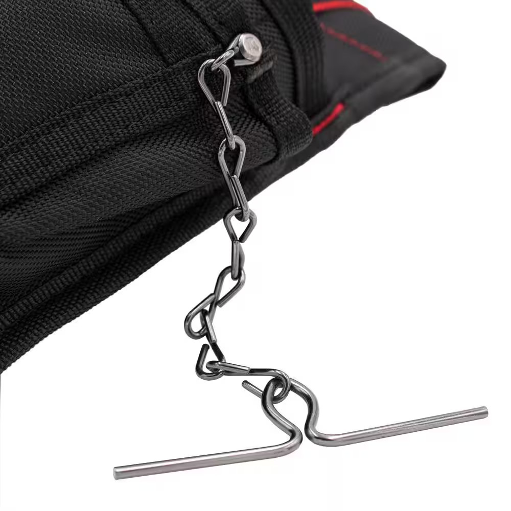 9-Pocket Black Maintenance Tool Pouch