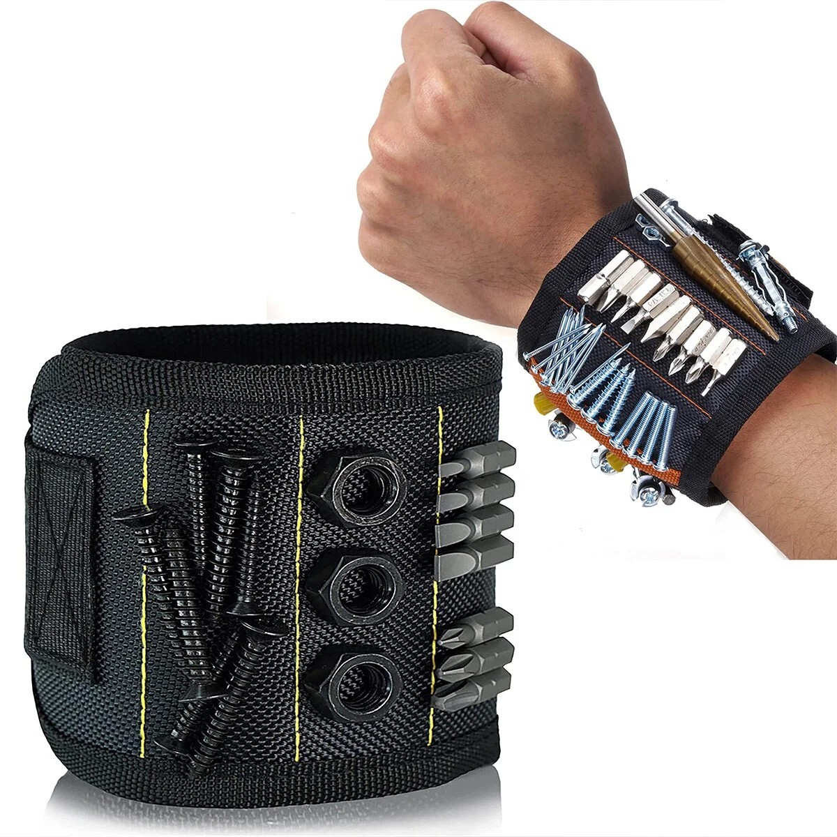 Pulseras de tornillo Sujetador de clavos Soporte broca magnetico de electricista