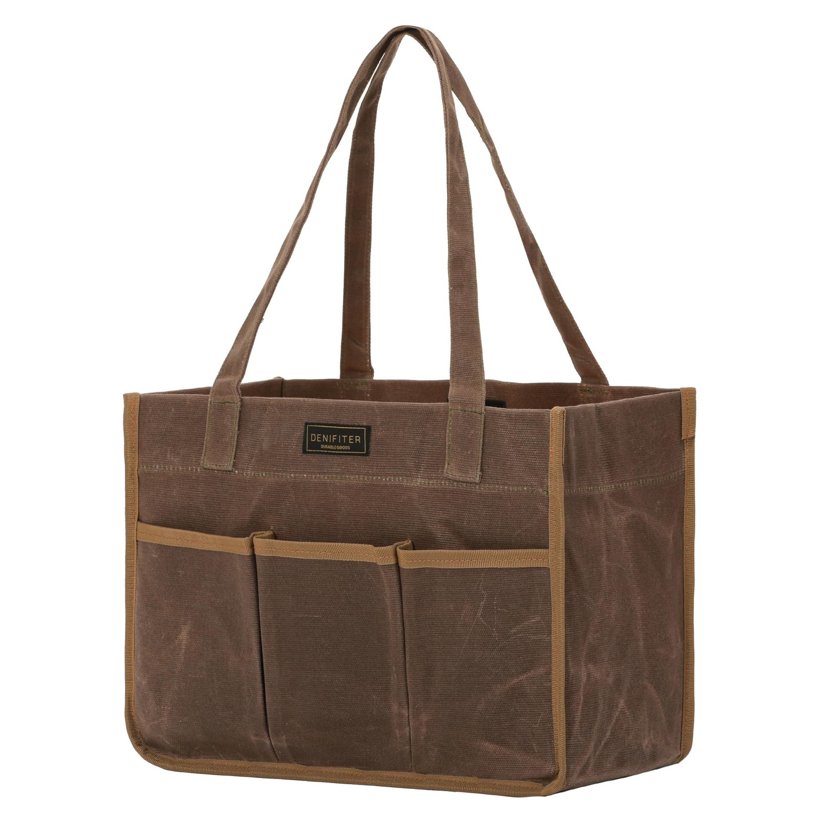 Heavy Duty 16 oz Waxed Canvas Tool Bag, Water Resistant Utility Tools Organiz…