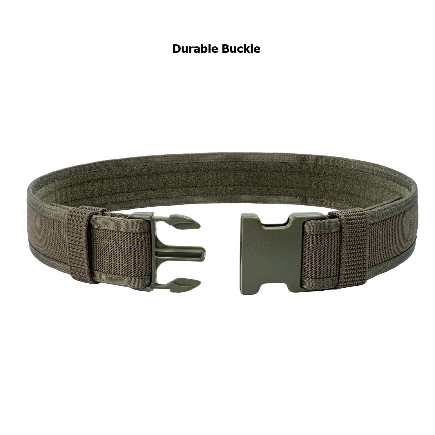 Security Guard Duty Belt 2″ Nylon Padded Utility Work Belt for Tactical Gear …