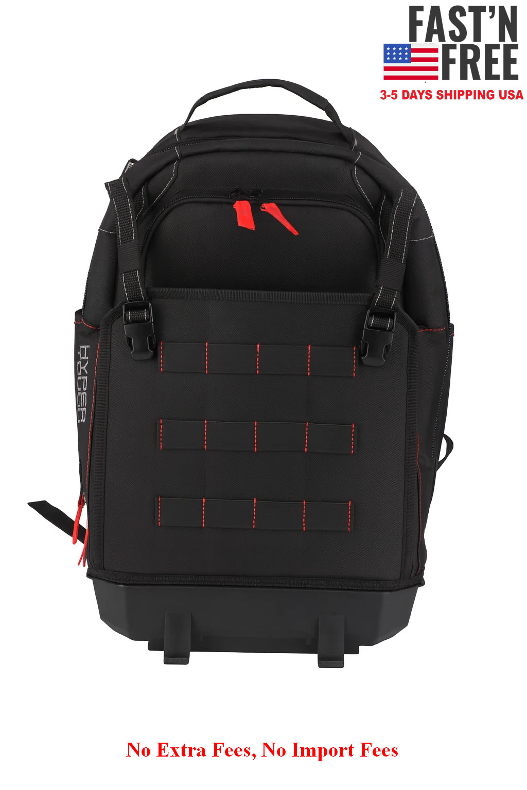 Hyper Tough Stackable Tool Backpack Organizer Heavy Duty Jobsite Storage Bag
