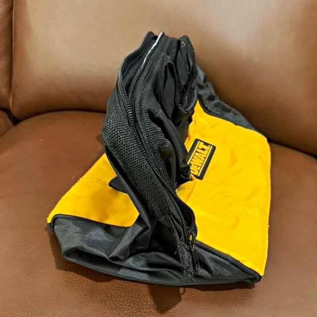 DEWALT Tool Bag Carry Case Yellow/Black with Handle, Zipper Closure set of 3 bag