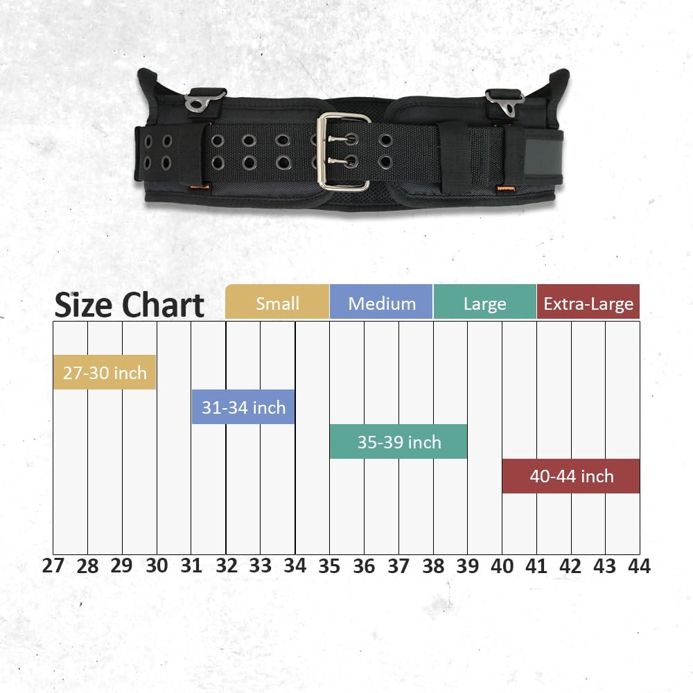 WOLF WTH2110 HeavyDuty Ballistic Padded Tool Work Belt Compatible Pouches