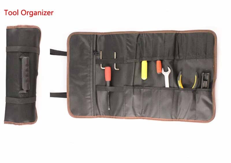 Multi-function Tool Roll Up Bag Canvas Wrench Pouch Organizer Bags w/22 Pocket