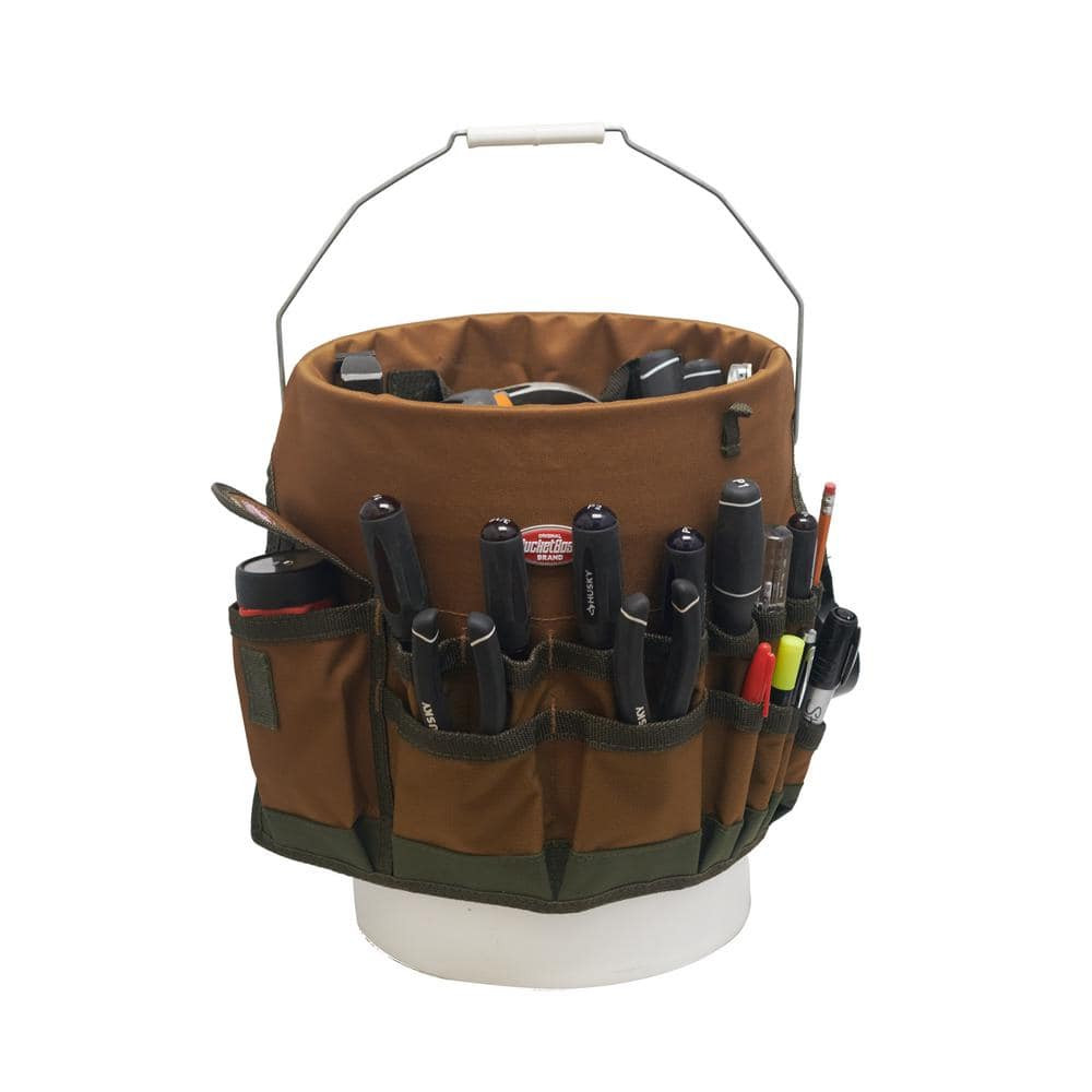 Bucketeer 5 Gal. Bucket Tool Organizer in Brown