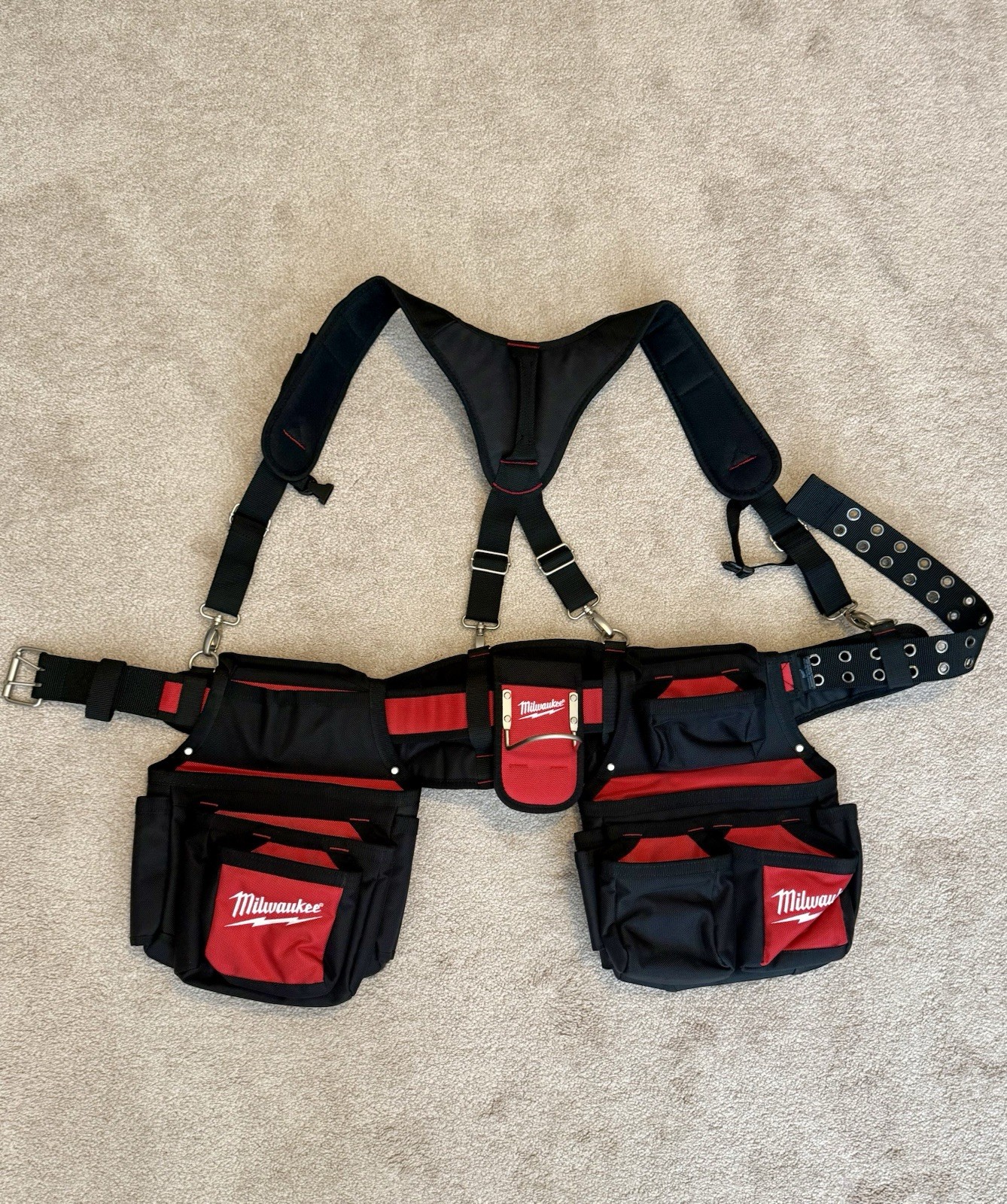 Milwaukee 48-22-8120 Contractor Work Belt with Suspension Rig