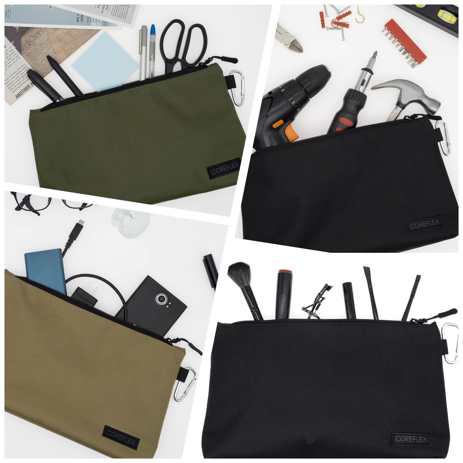 Premium Tool Pouch Zipper Bag, Small Tool Bag, Multipurpose Storage pouch, He…
