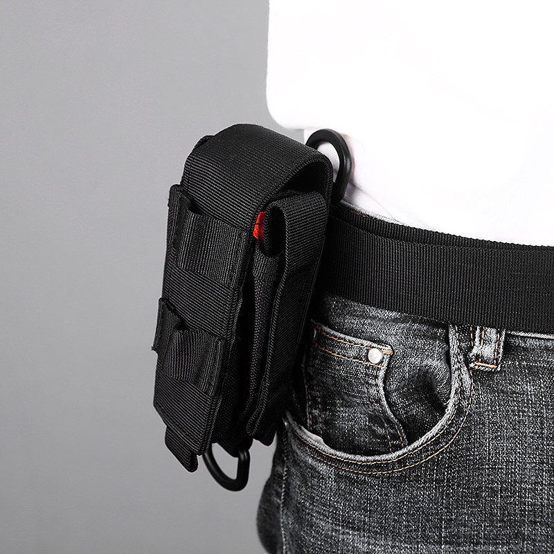Tactical Multi Tool Organizer EDC Tool Pouch Nylon Flashlight Pencils Holder Bag