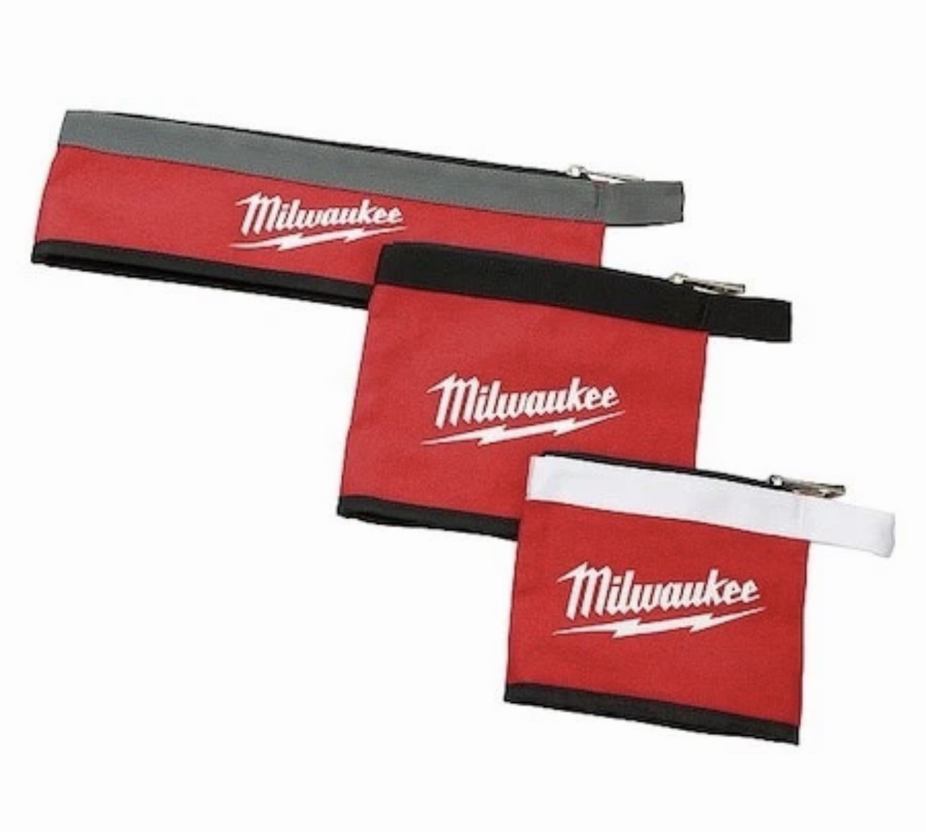 Milwaukee Tools 3 Pc Multi-Size Zipper Pouches