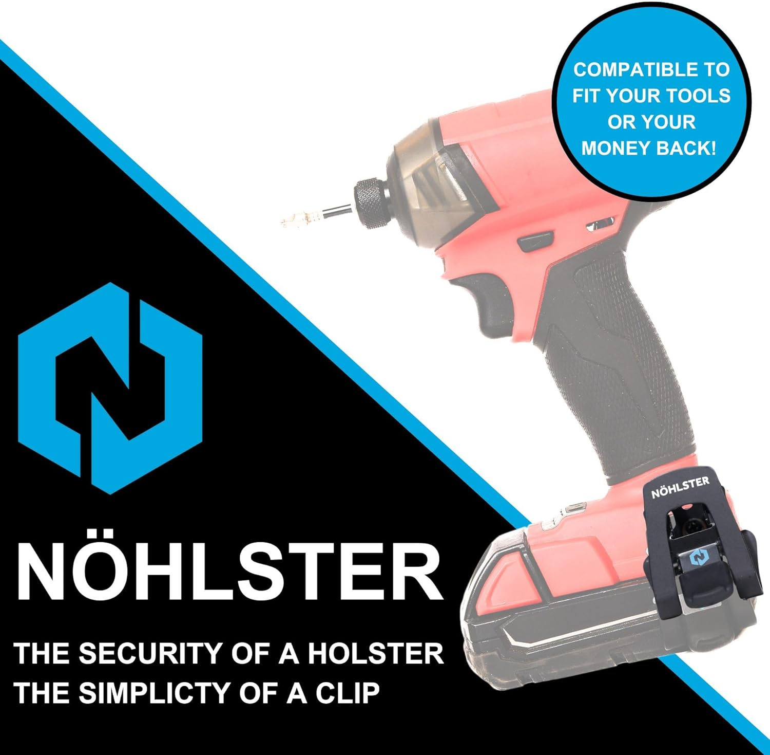 Locking Drill Clip Set – 3 Secure Tool Holders for Drills & Impact Drivers