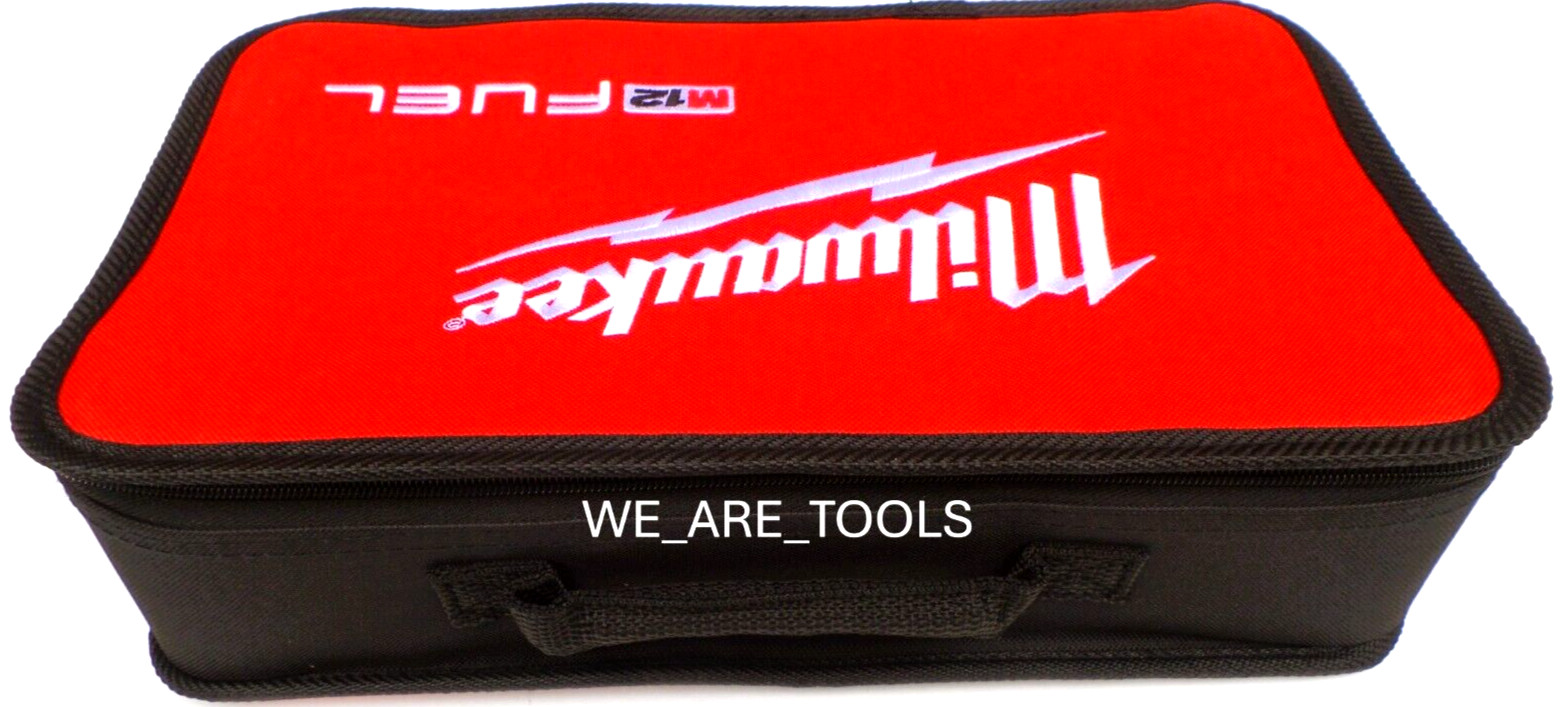 New Milwaukee Fuel M12 14” x 9” x 3” Heavy Duty Contractors Drill Tool Bag Case