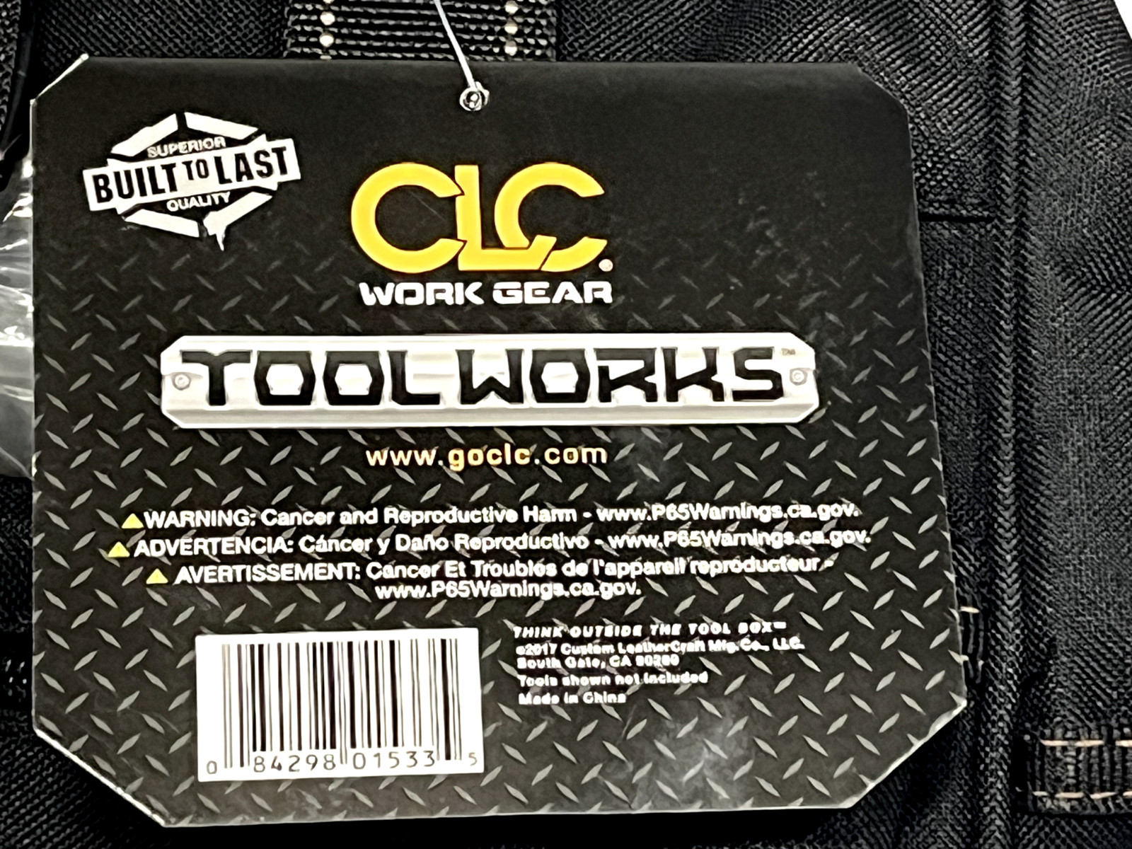 CLC Work Gear #1533 12″ Tote Bag With Top Plastic Tray and 21 Pockets NEW Z2
