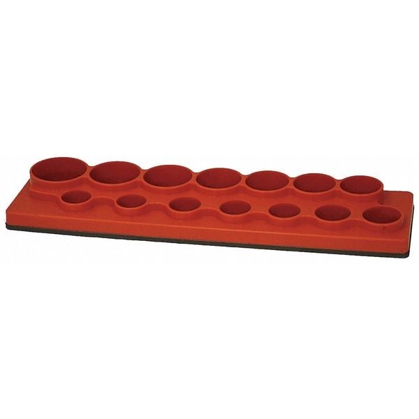 Westward 5Nne8 Socket Tray With Polypropylene, 1 1/4 In H X 12 3/4 In W