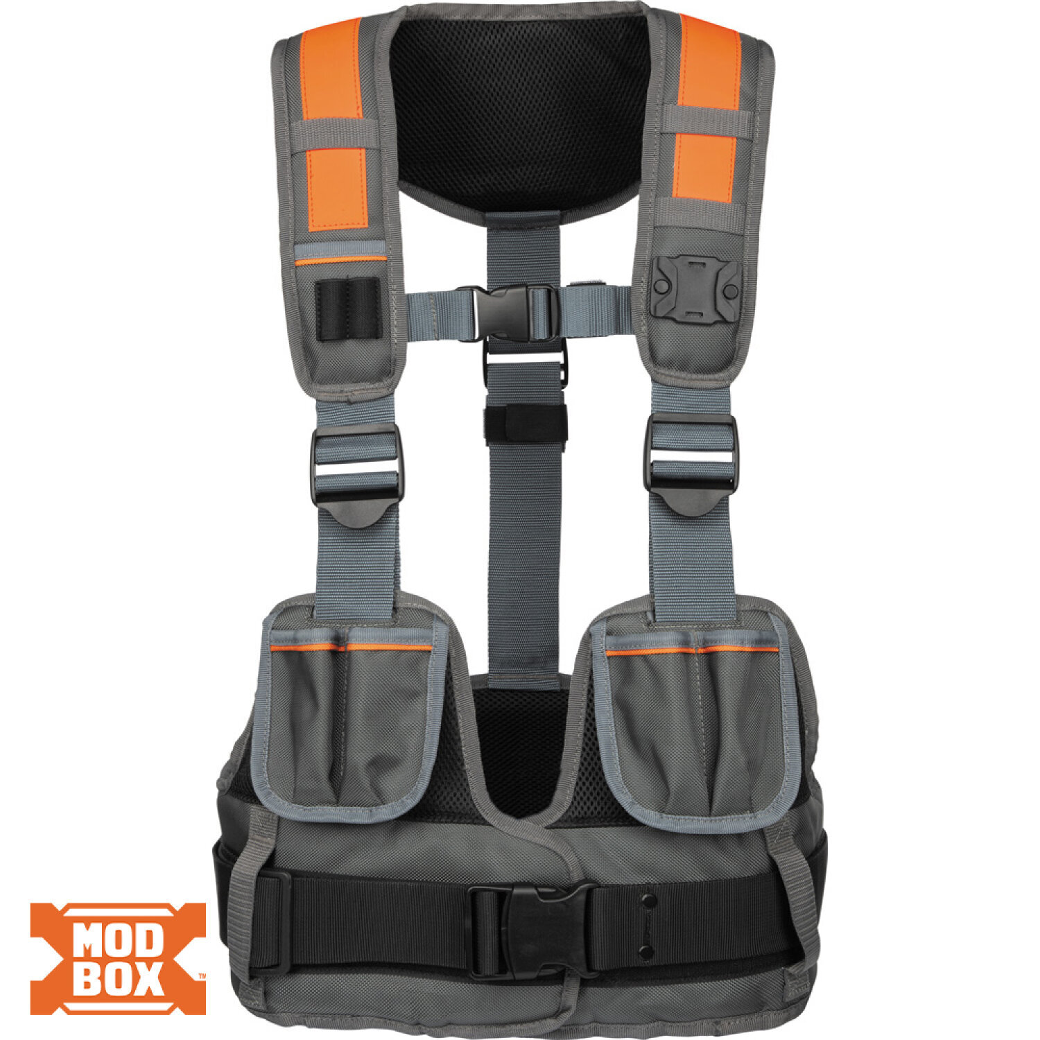 Klein Tools 55828MB MODBox Tool Vest, Fully Adjustable, Padded Comfort Support,