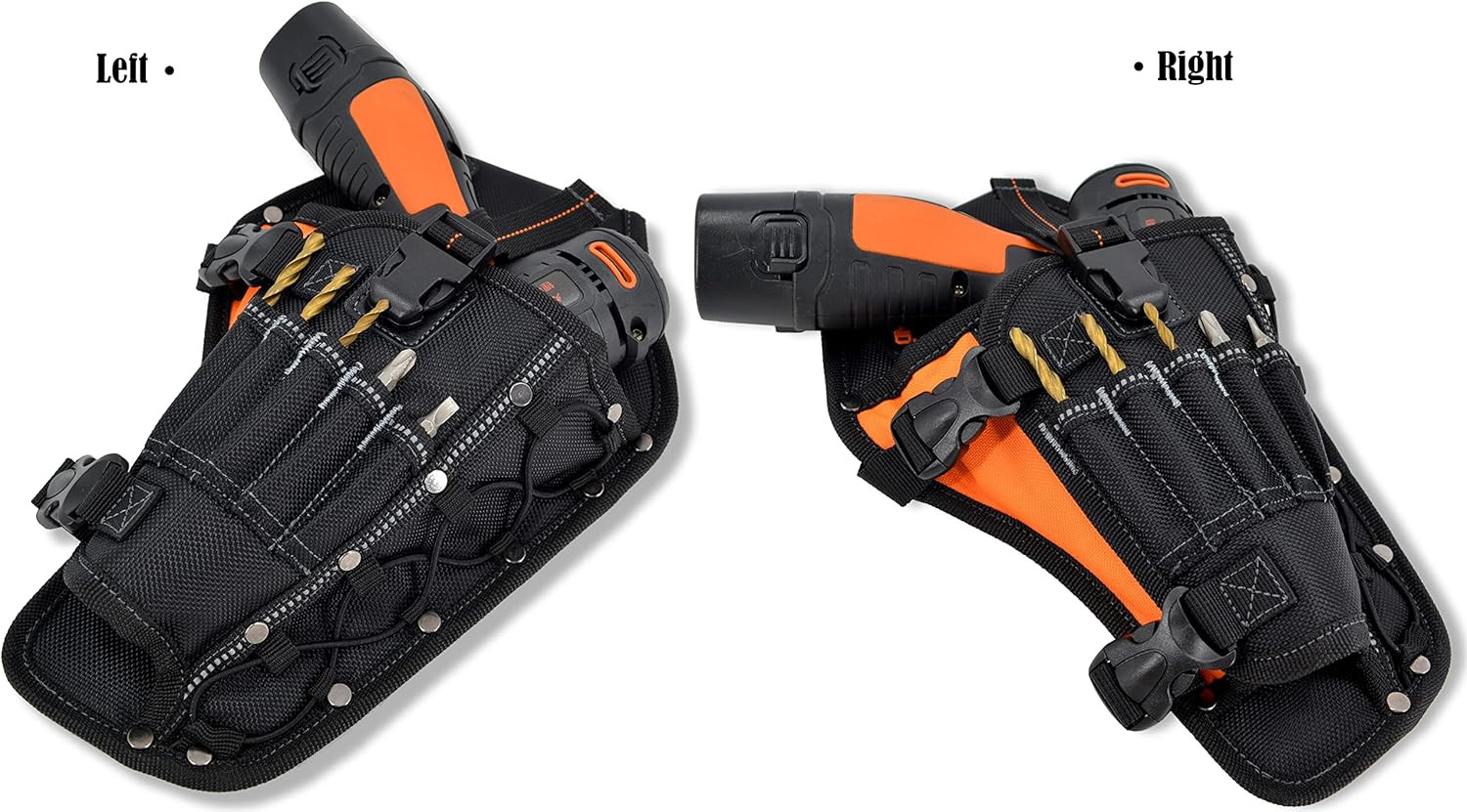 3-In1 Drill Holster Set W/Strong Magnetic Wristband & Solid 2 Inch Belts for Men