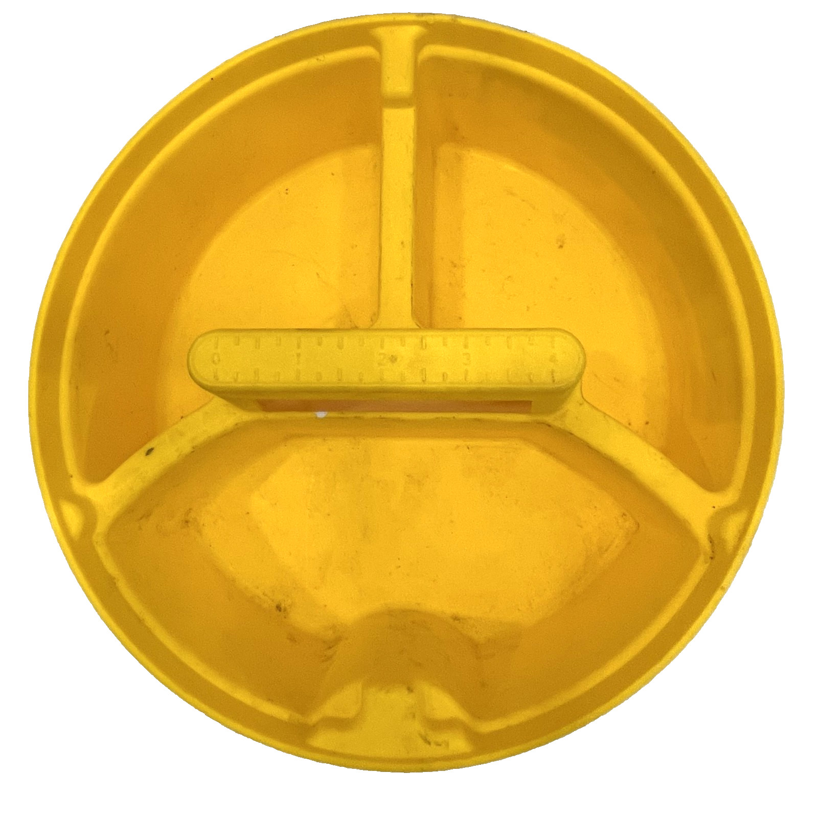 Tool Shop Bucket Organizer 3 Compartment Yellow Plastic 5 Gallon Pail Project Or
