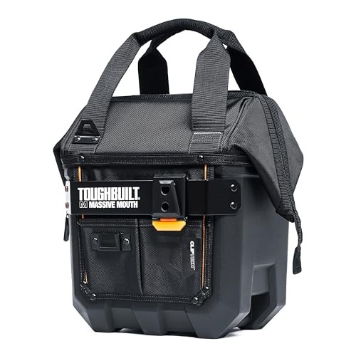 ToughBuilt ClipTech 12 Inch Tool Bag Massive Mouth 25 Pockets