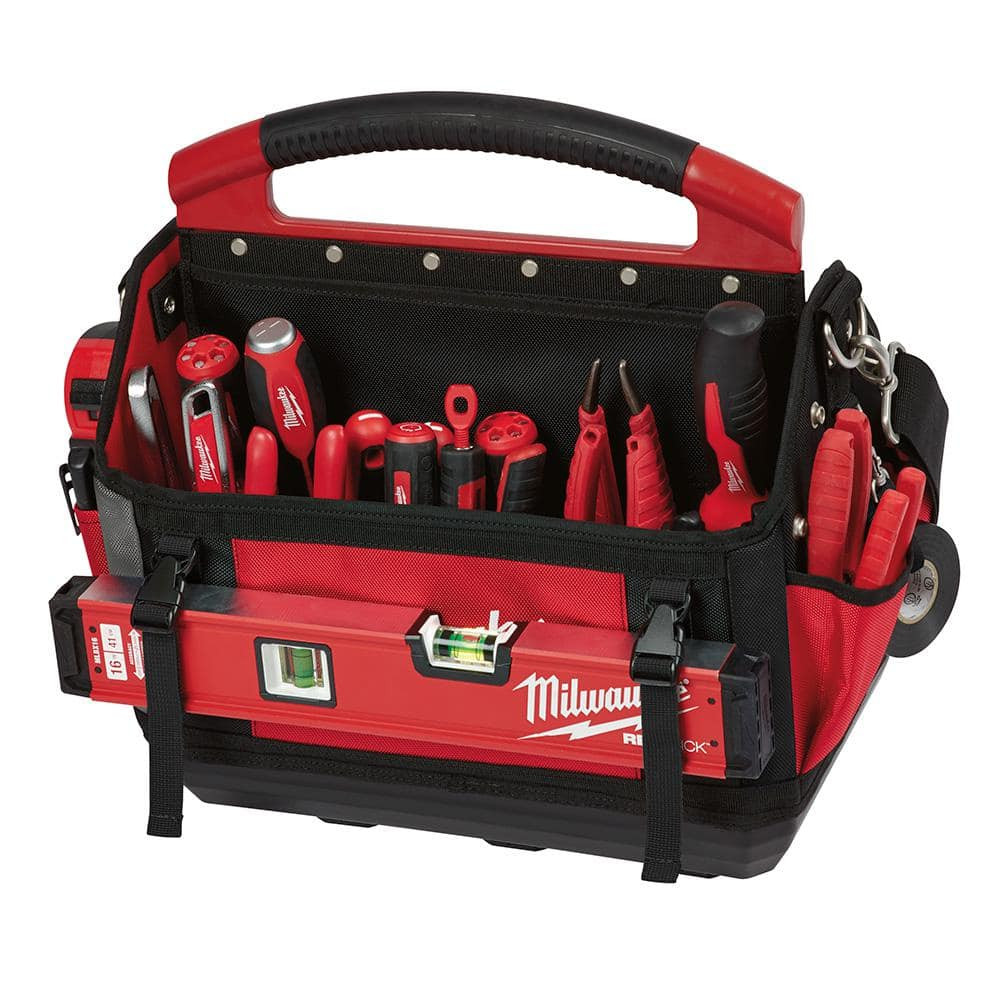 Technician Tool Bag 15″ Compact Contractor Tote Electrician Caddy Tear Resistant