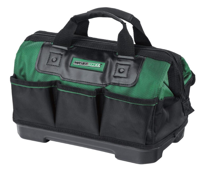 Masterforce Tool Bag with Plastic Reinforced Bottom Heavy Duty Bag 14″