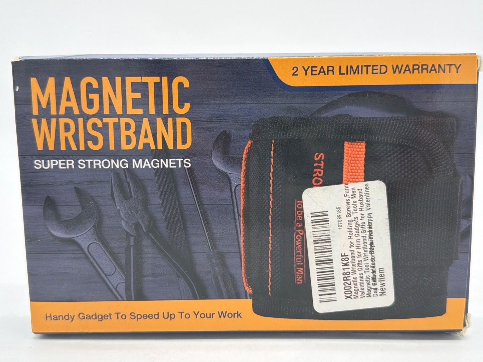 Magnetic Wristband With Super Strong Magnets For Tools & Screws Adjustable Fit