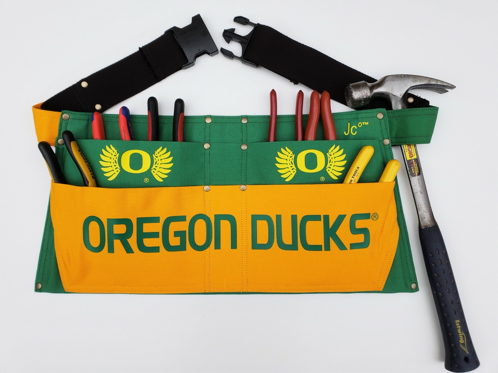 JCo Sport officially licensed duck canvas fan gear tool apron. Regular(30-39)in.