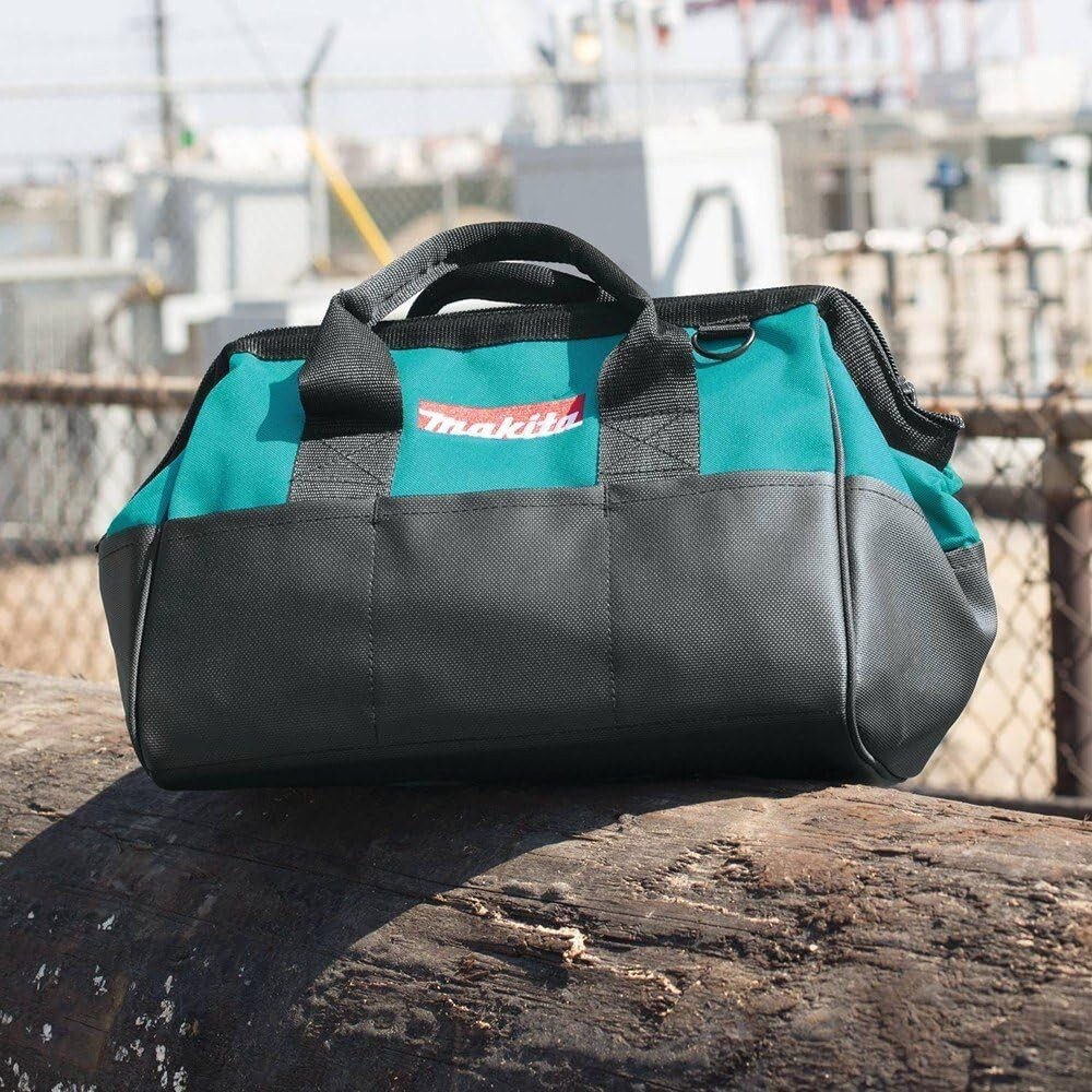 NEW GENUINE Makita 14″ x 8″ x 10″ Contractor Tool Bag 831253-8 industrial fabric