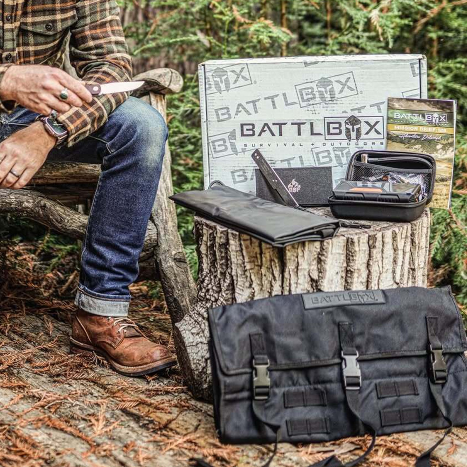 BattlBox Pack Out Tool Roll Bag Portable Gear Organizer for Travel and Work