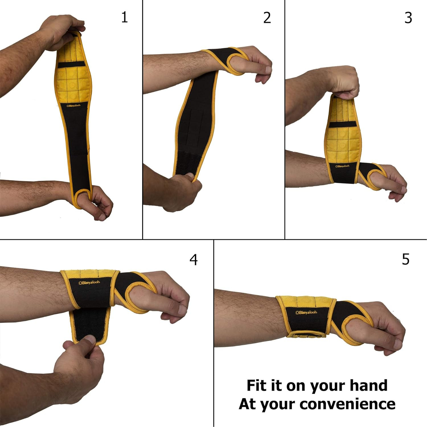 Magnetic Wristband for Tools Gift for Him Magnet Screw Holder Wrist Support Keep