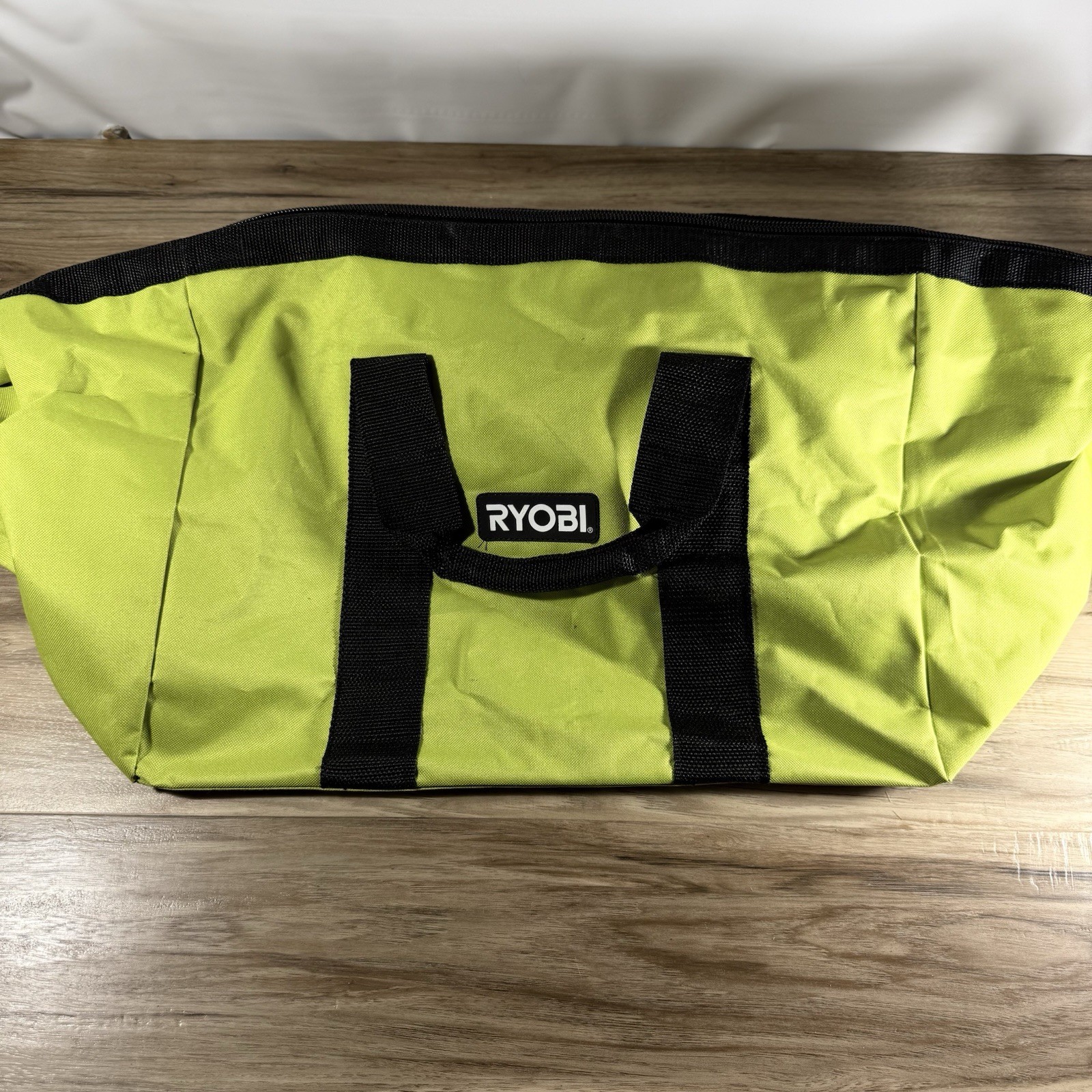 Ryobi Contractor Bag Heavy Duty Canvas Wide Mouth Tool Bag 18x12x14 NEW