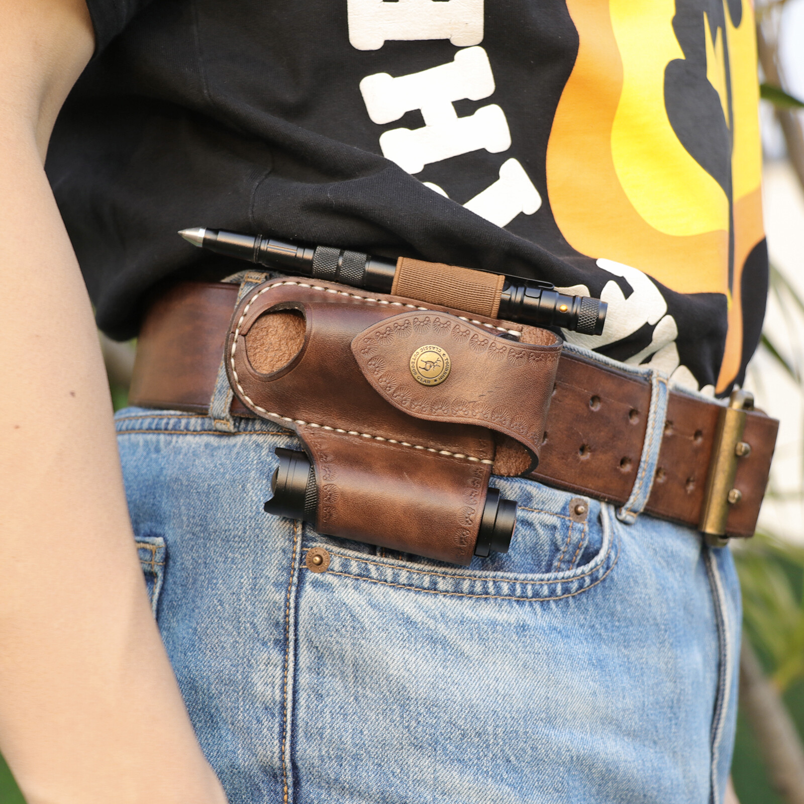 Leather Knife Sheath EDC Pliers Belt Pouch Knives Holster-Special Offer