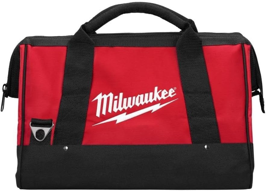 17 Inch Heavy Duty Canvas Tool Bag with 6 Interior Pockets, Reinforced Bottom…