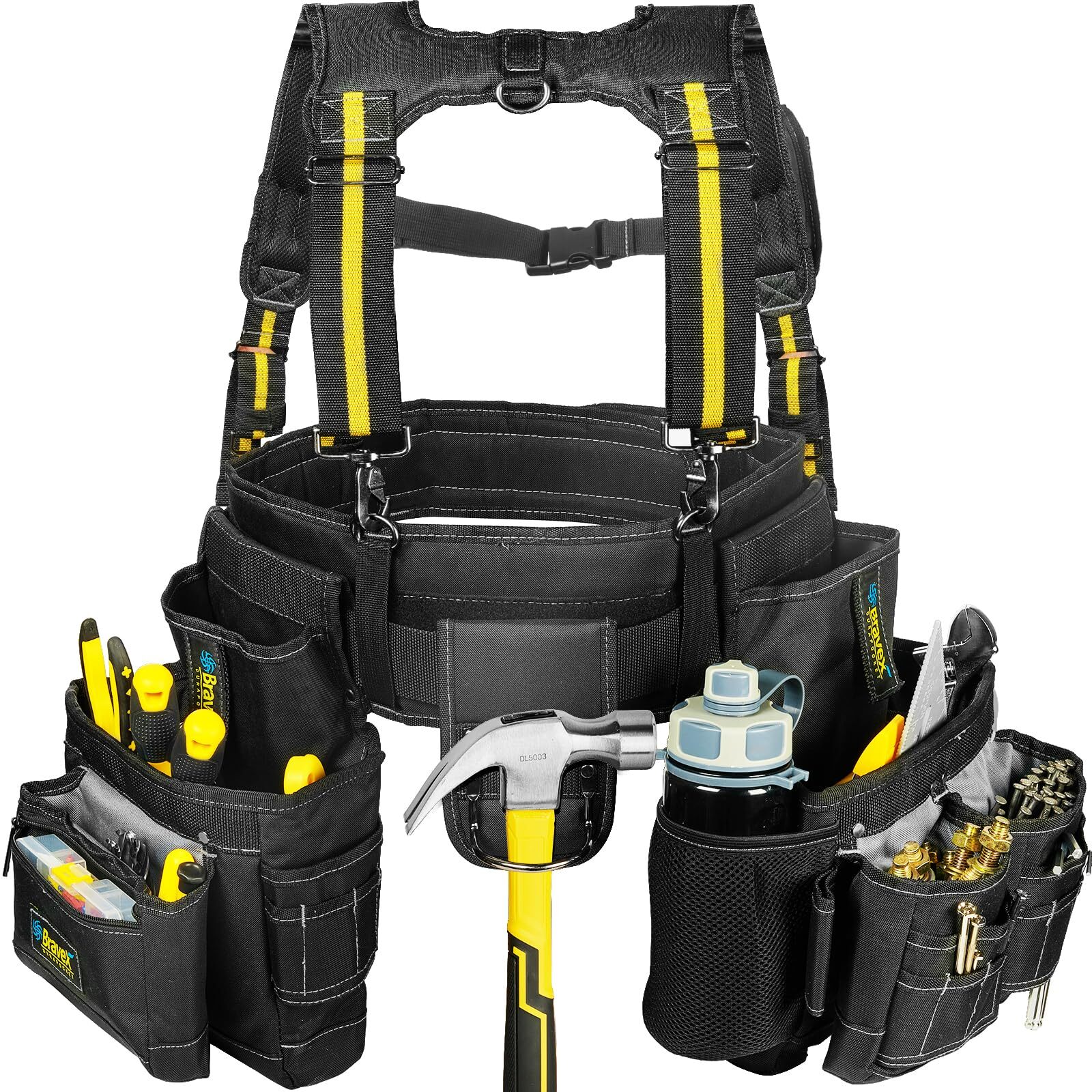 Bravex Tool Belt Suspenders Tool Vest Pro Ultra 20 Bags Ystyle Toolbelt 5 Combo