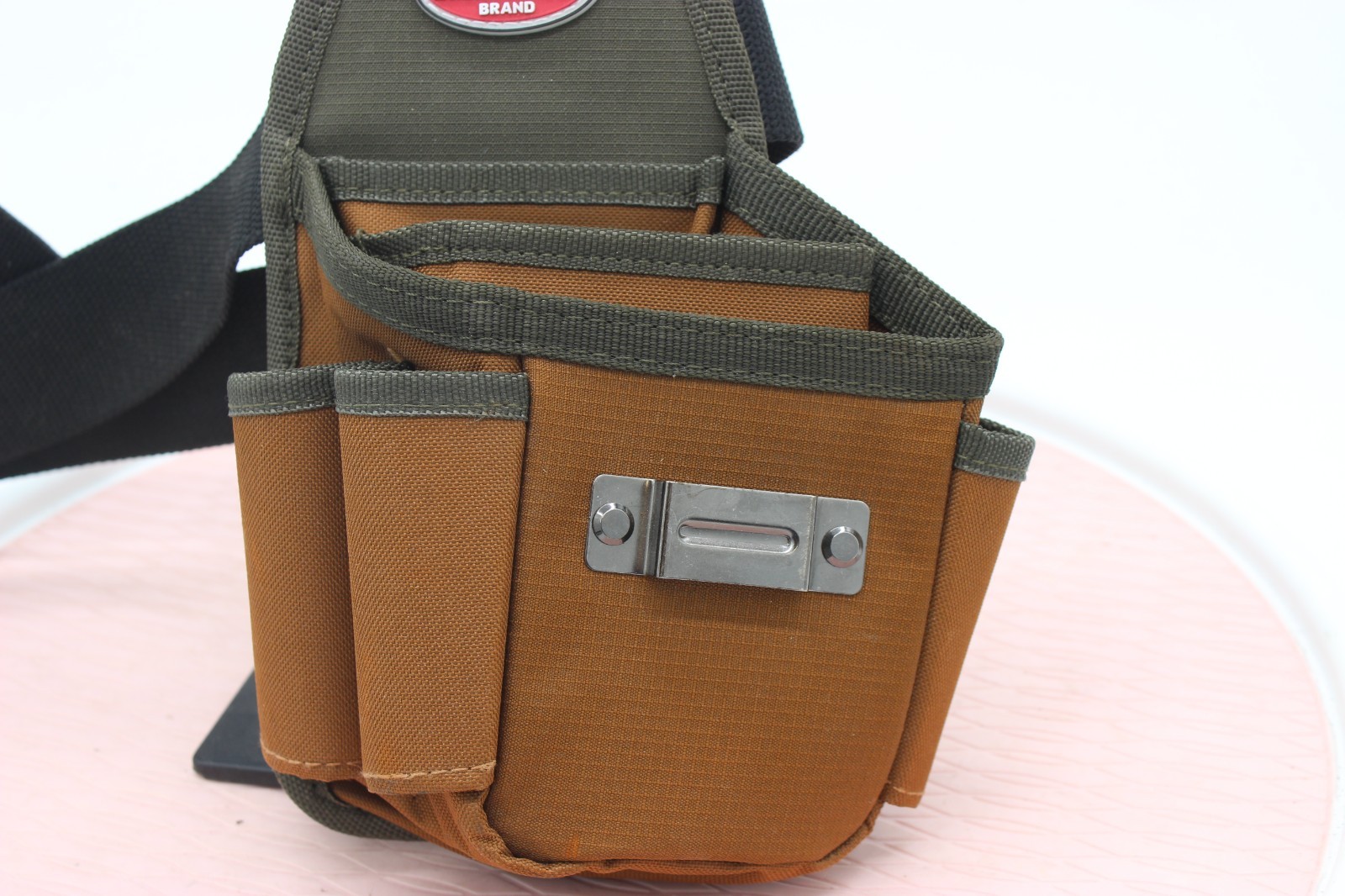 Bucket Boss Tool Pouch WITH Belt Tool Sheath GREEN Polyester 6 Pockets