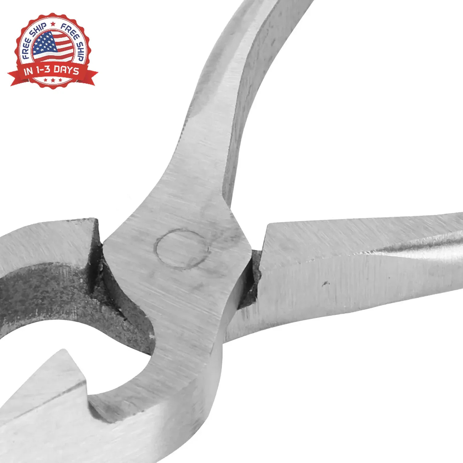 Flat Nose Duck Bill Pliers, Leather Flattening Clamp Tool for Backpack Bag DIY C